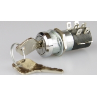 Key Switch - 4 pole - 2 position - off-on maintained